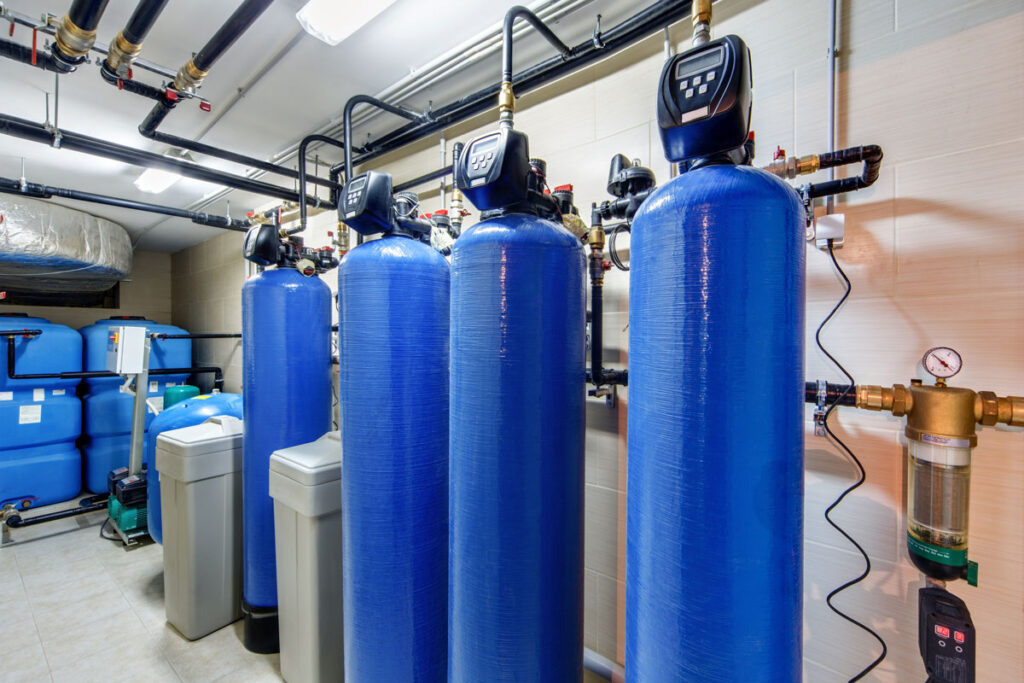 Water treatment plant room