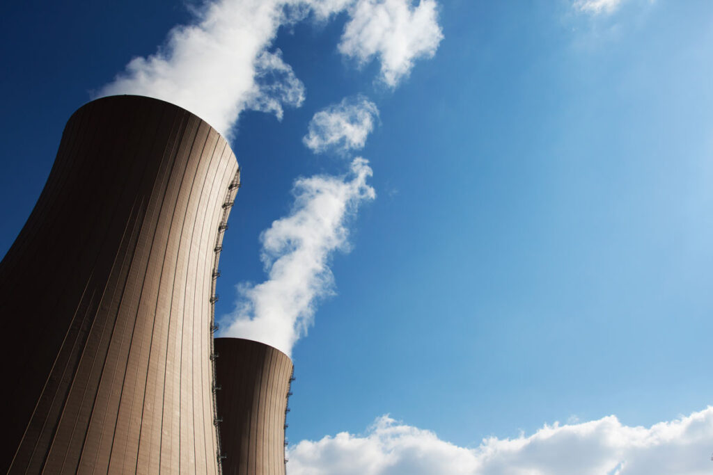 Brominators for nuclear power cooling towers