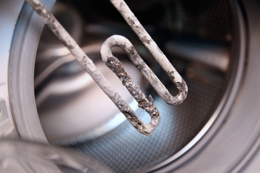 Limescale on a heating element