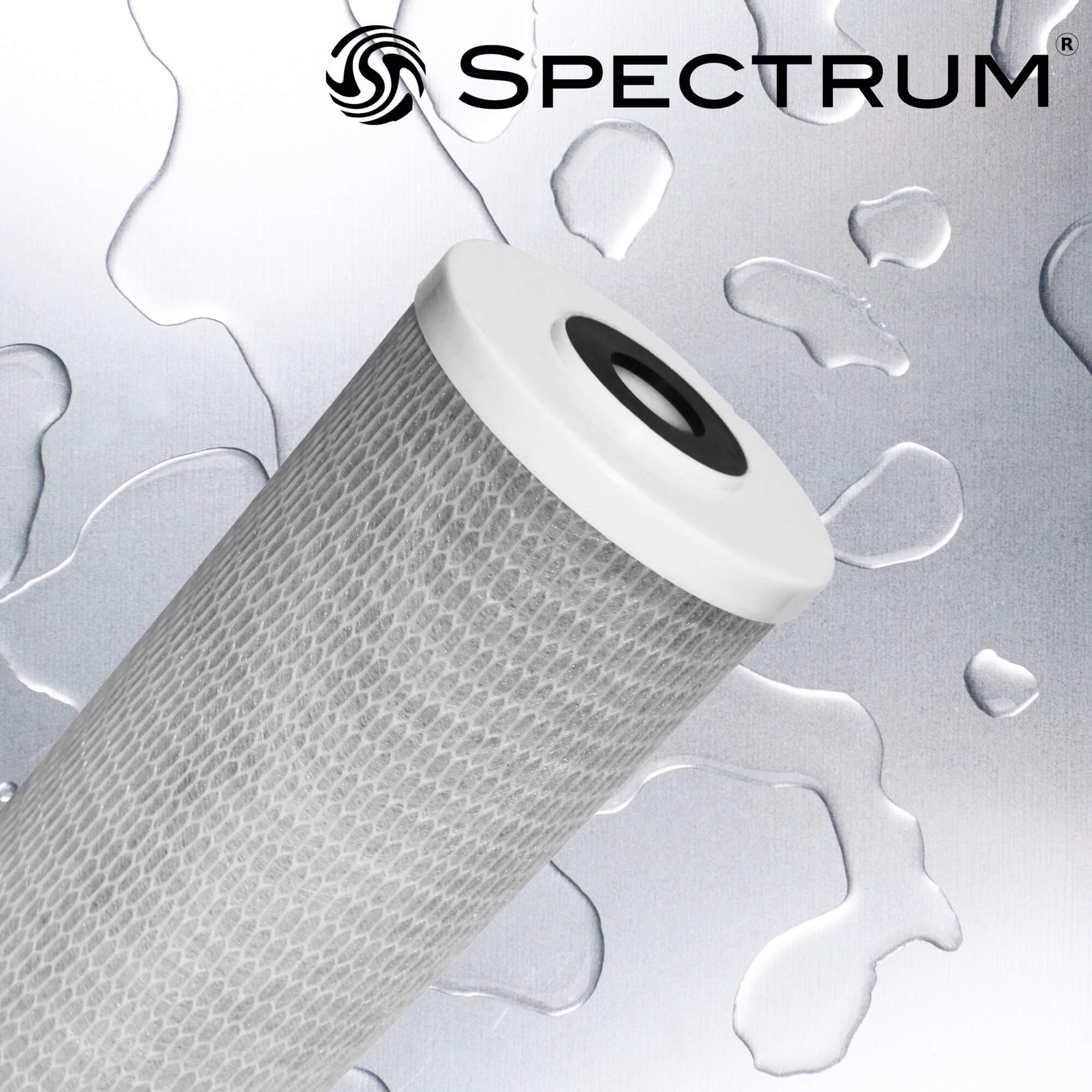 Spectrum Standard Carbon Block Water Filter - 9¾" Large Diameter - 5 micron - SCB