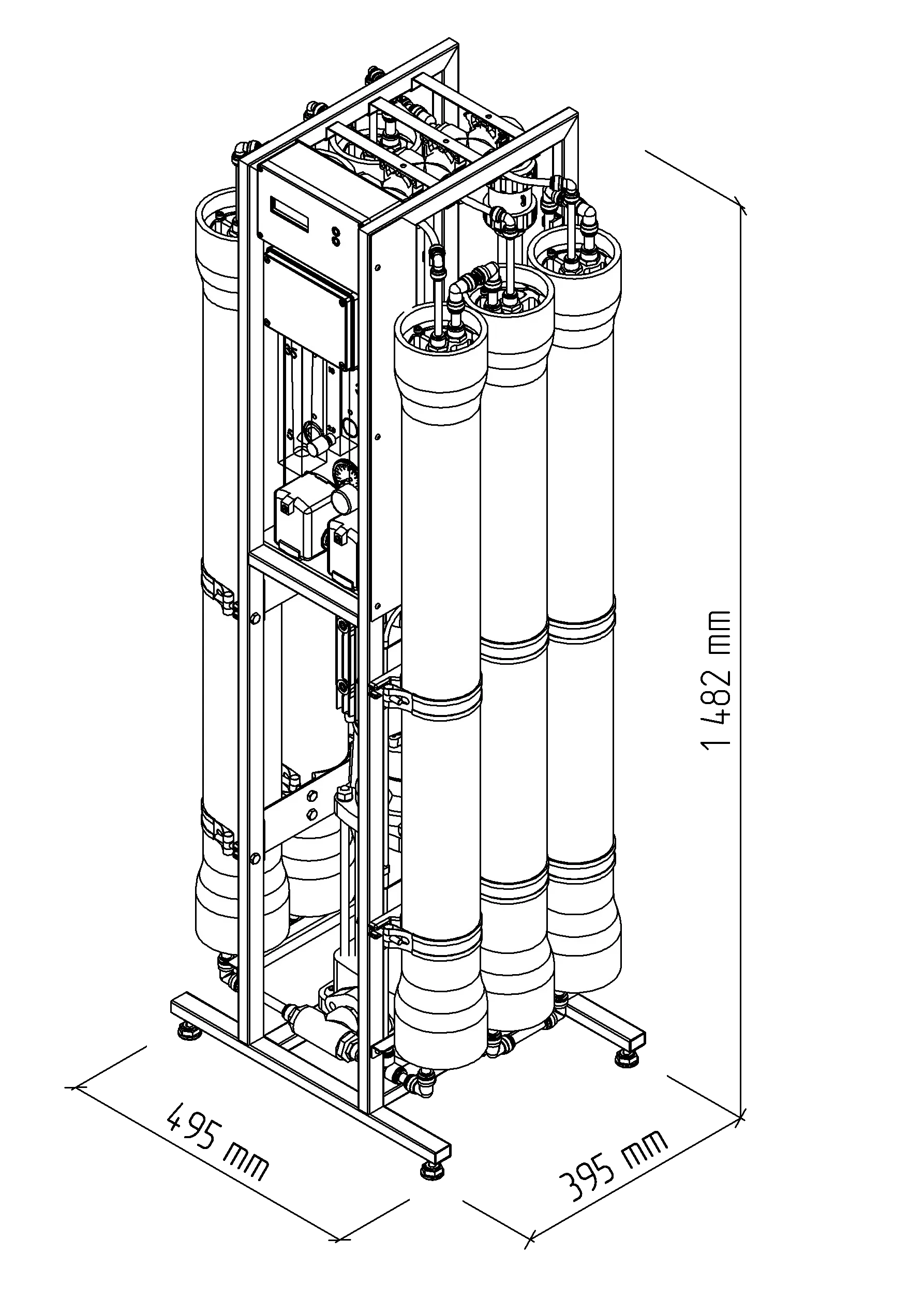 Ecosoft 4" MO30000 Reverse Osmosis System - Image 2