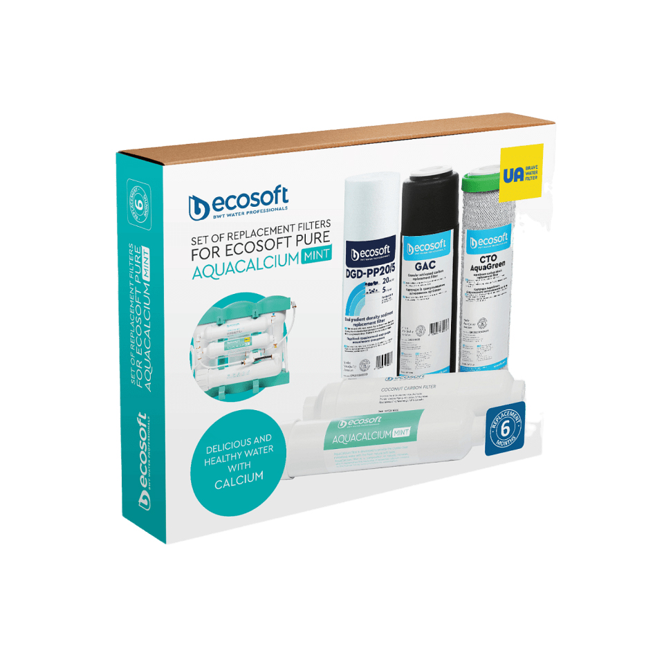Ecosoft P'URE Aquacalcium Mint Replacement Filter Set